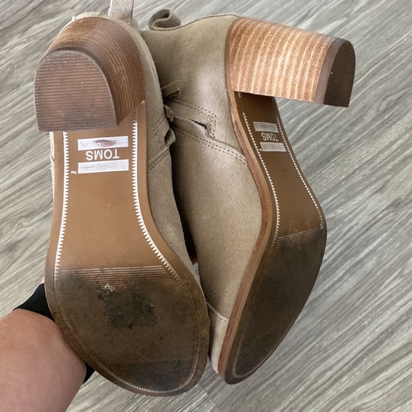 TOMS Tan Suede Ankle Boots - Picture 6 of 6